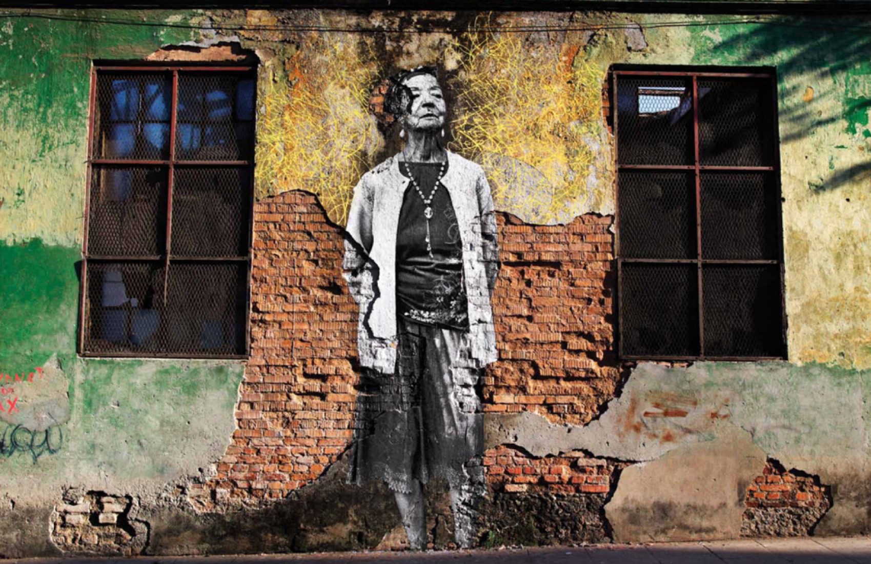 Leda Antonia Machado by José Parlá and JR. The Wrinkles of the City - La Havana, by José Parlá and JR. 