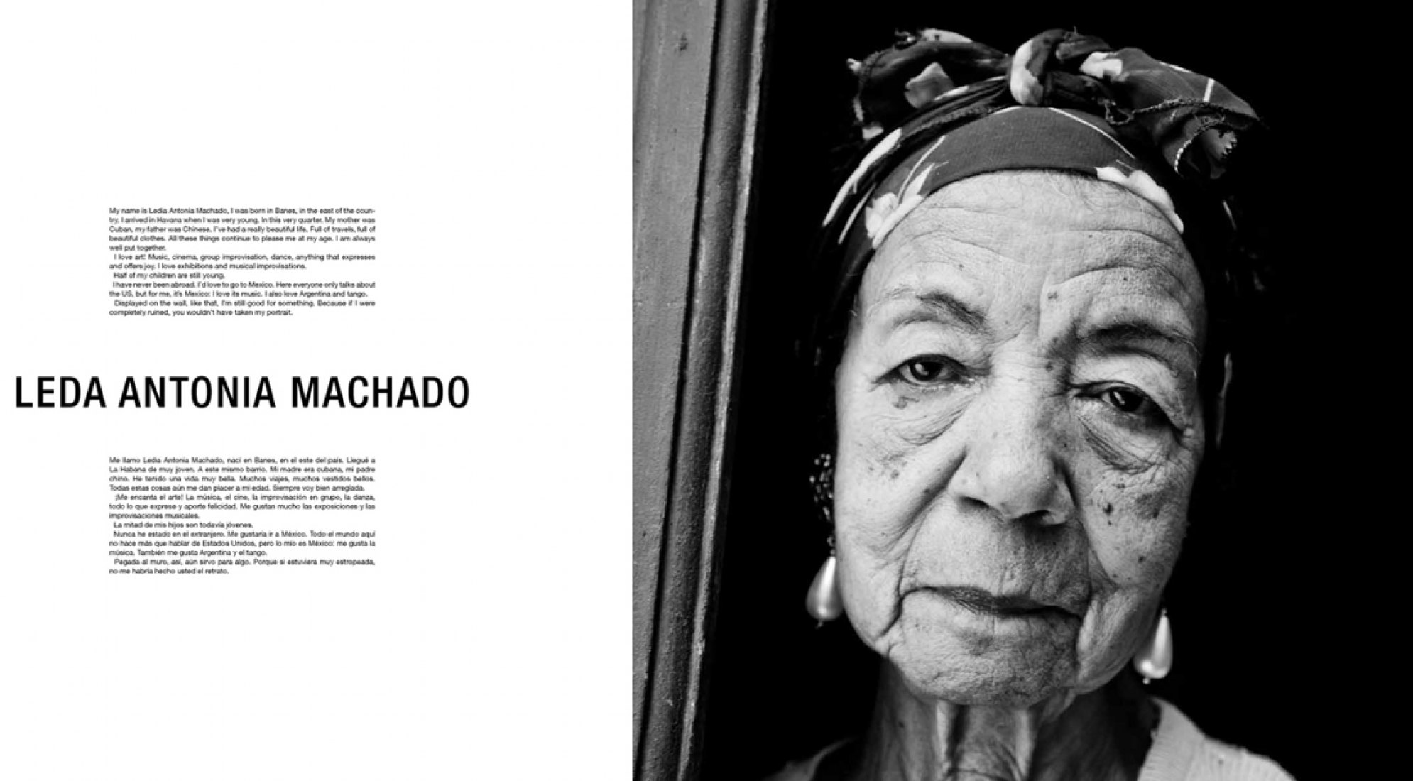 Leda Antonia Machado. Interior pages, The Wrinkles of the City - La Havana, by José Parlá and JR.