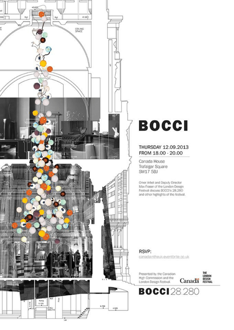 Poster. 23.280, by Omer Arbel. London Design Festival 2013. V&A Museum.