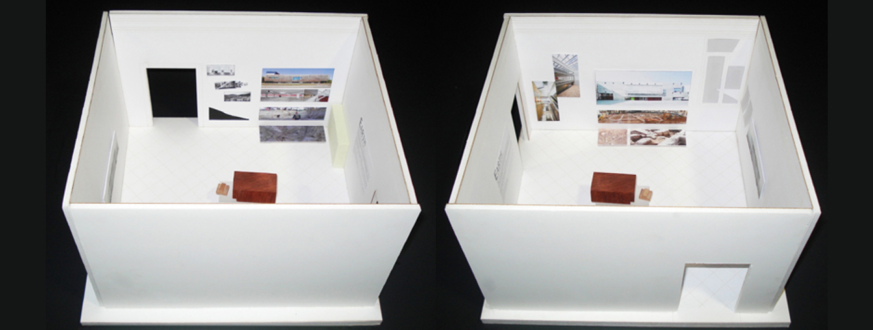 Maqueta de la exposición. Palazzo Bembo. Josep Lluís Mateo en la Biennale di Venezia, 2012.