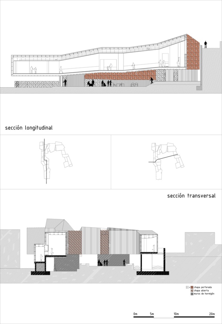 Planos de secciones. Museo de Monteagudo, por Atxu Amann, Andrés Cánovas, Nicolás Maruri.
