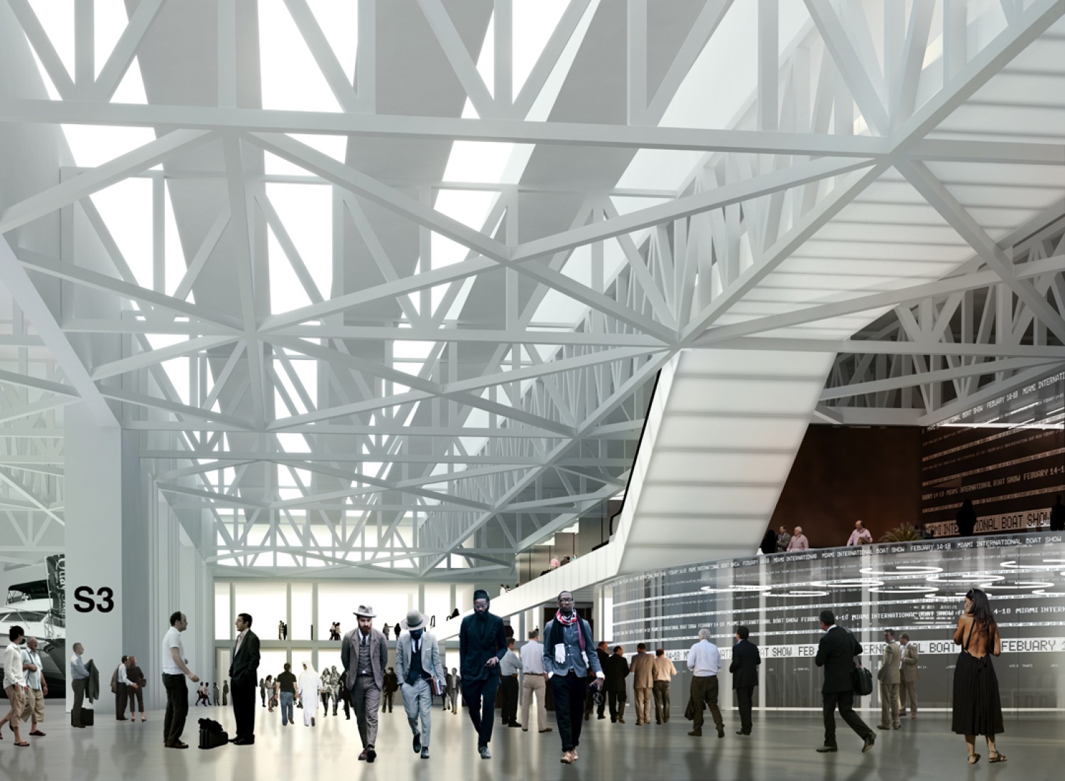 Inside vision, South. Miami Beach Convention Center. Miami Beach Convention Center. Image courstesy of OMA.