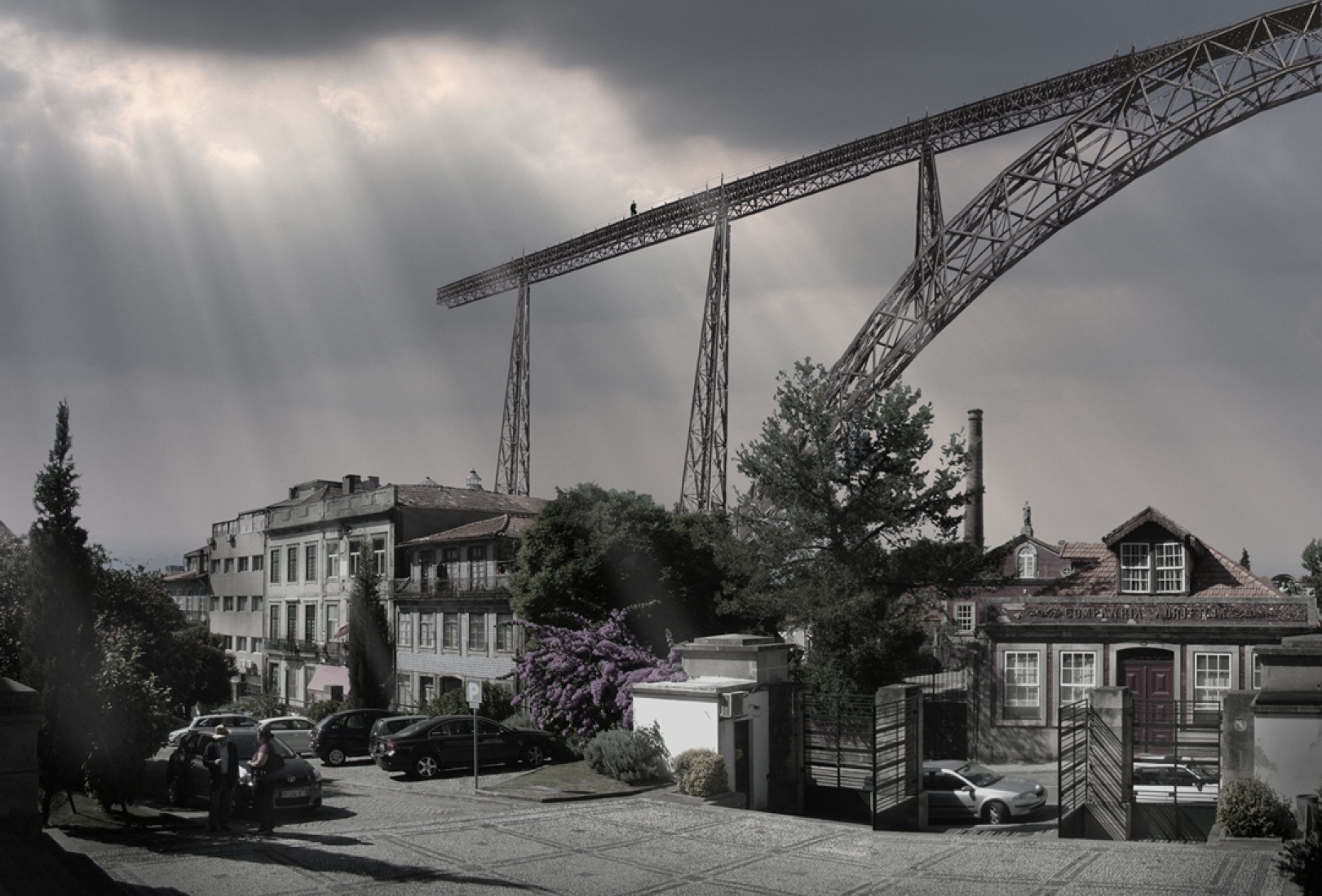 Propuesta de reubicación del puente de Oporto por Pedro Bandeira y Pedro Nuno Ramalho.