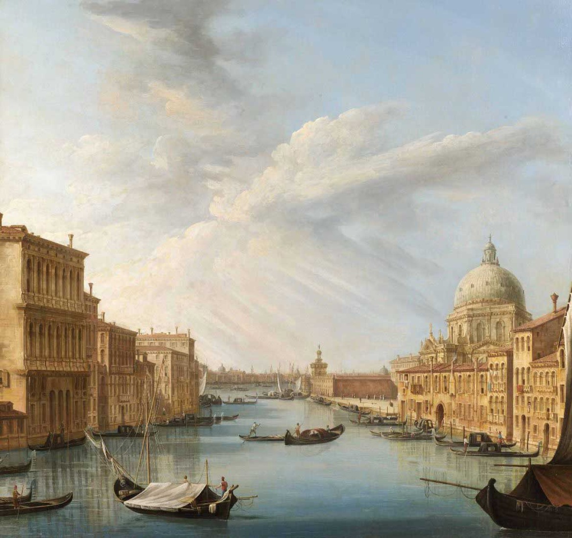 L'ingresso del Canal Grande con la basilica della Salute. Archives of Landscape Paintings, Pietro Bellotti. Another Canaletto. Image courtesy of Ca’ Rezzonico.