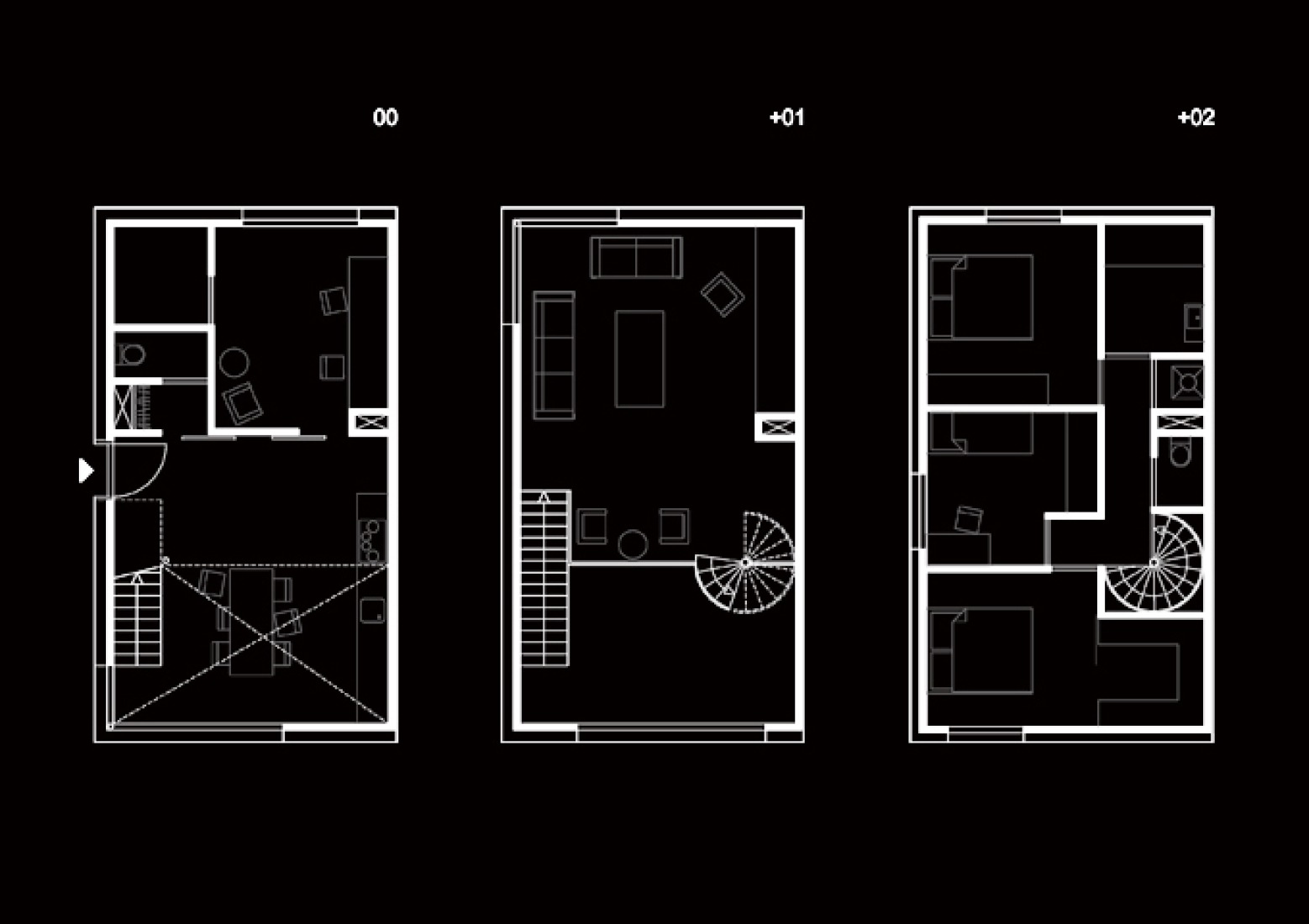 Plants. Row house 2 by de+ge in Noorderplassen West, Almere, Netherlands. Plan courtesy of de+ge.
