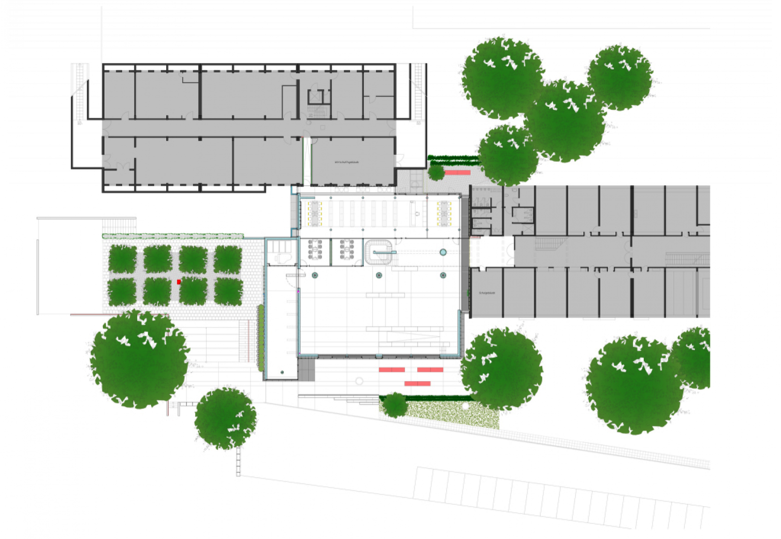 Plano de situación. Forum en la Academia Eckenberg por Ecker Architekten.