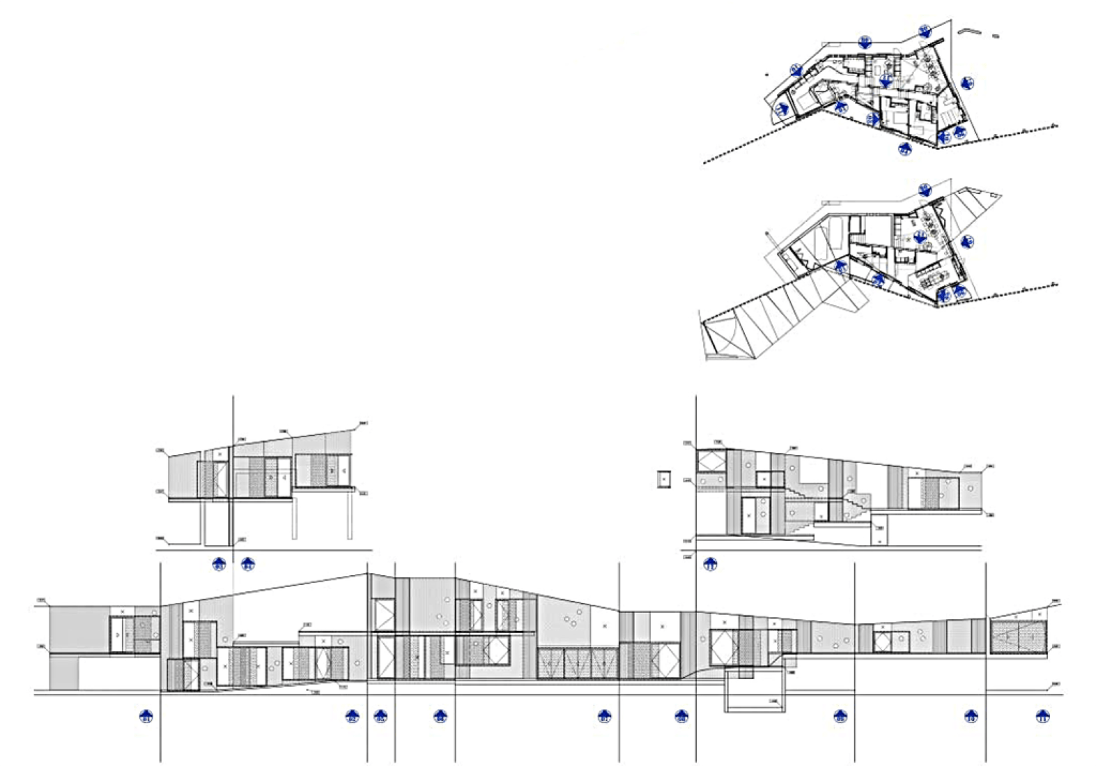 General sections. Bitxo house. Courtesy of Lagula arquitectes.
