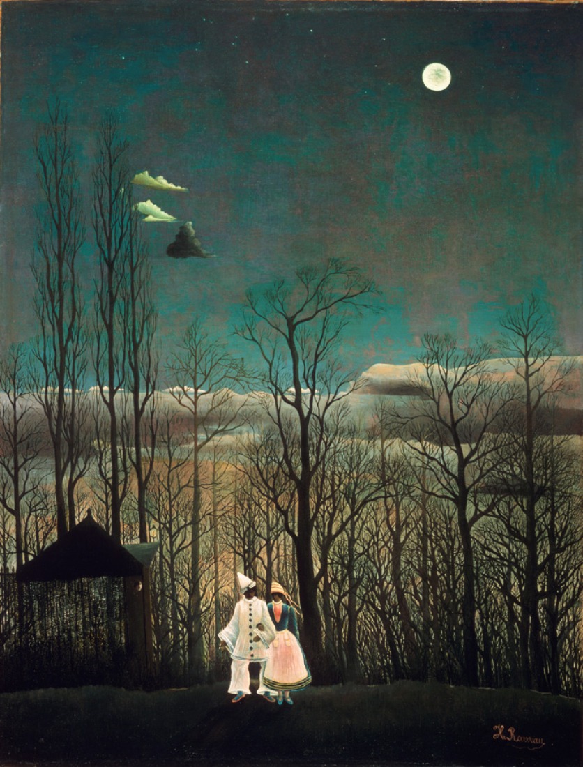 Henri Rousseau, Tarde de carnaval, Carnival Evening, Óleo sobre lienso. 117,3x 89,5cm. Philadelphia Museum of Art.The Louis E. Stern Coleection, 1963.