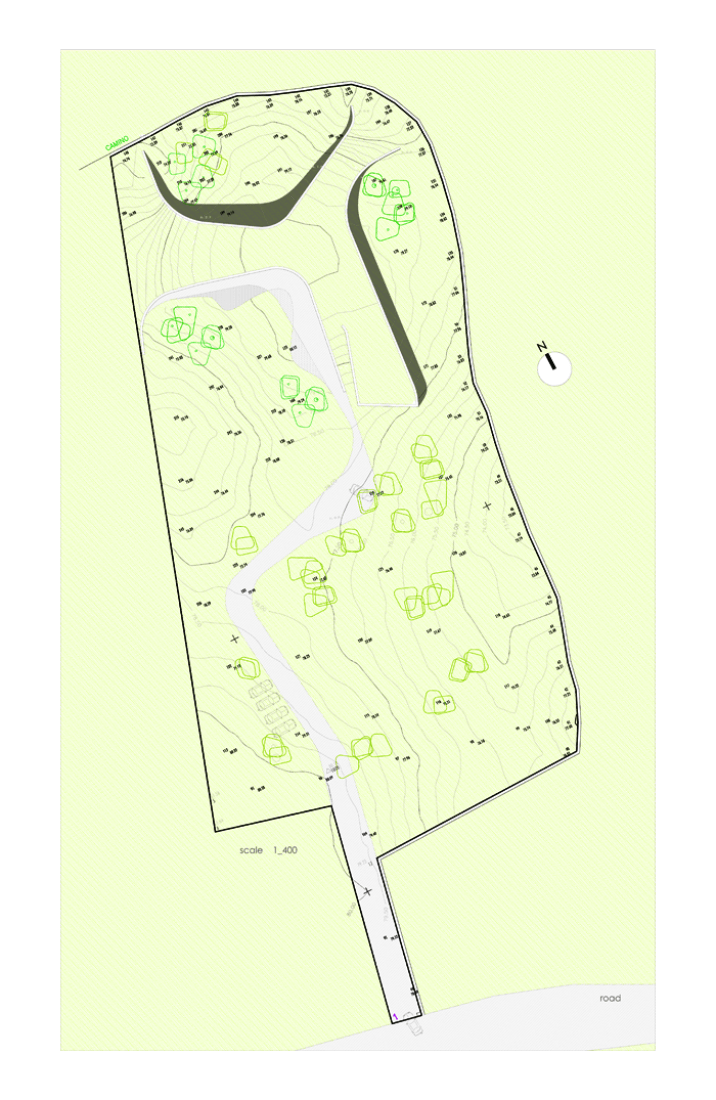 Site plan. Image courtesy of Longo+Roldán Architects.