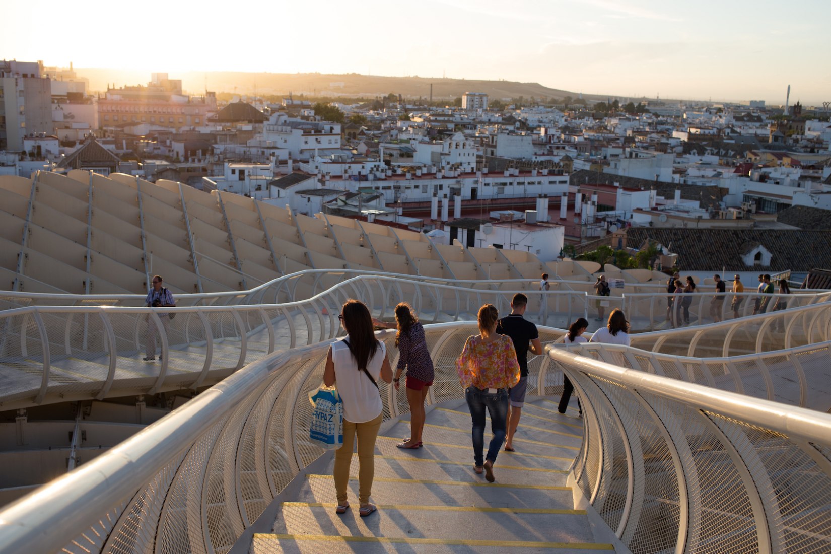 Overview of Metropol Parasol, Seville