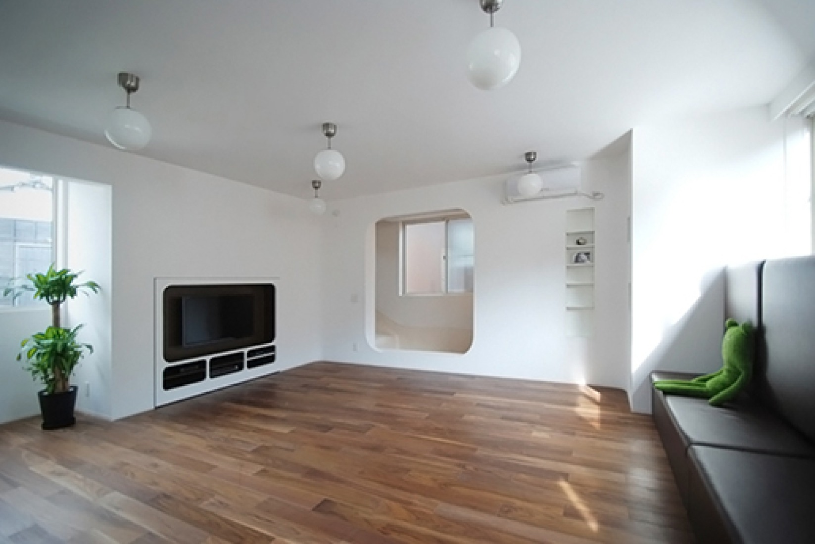 Living area on the second level.