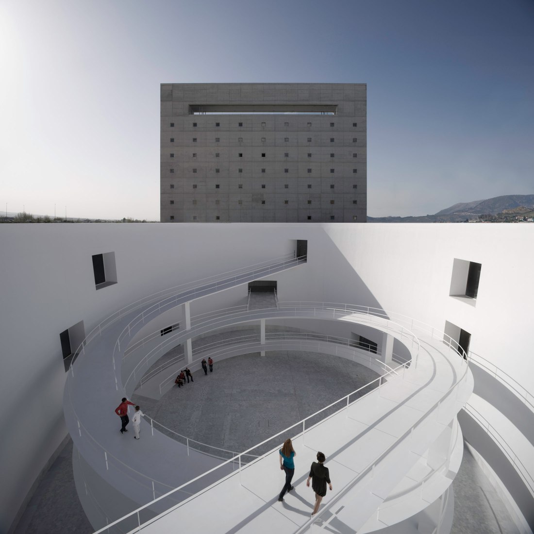 Museum of Memory of Andalusia, in Avenida de las Ciencias, Granada, Spain, by Alberto Campo Baeza Architects. Photograph © Javier Callejas