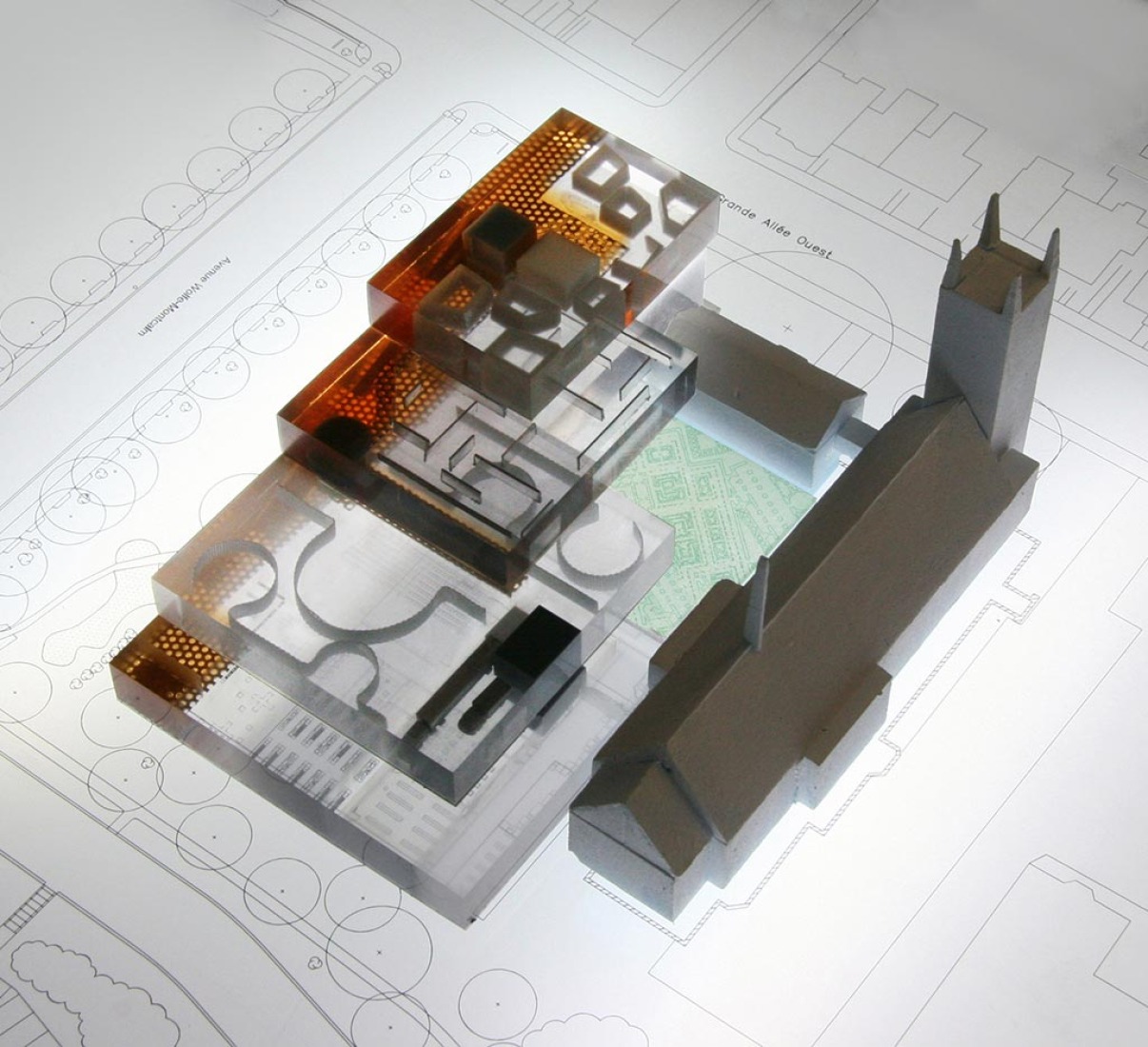 Winner Project. Musee National des Beaux-Arts du Quebec, Canada, Quebec City, 2010 by OMA. Image courtesy of OMA.