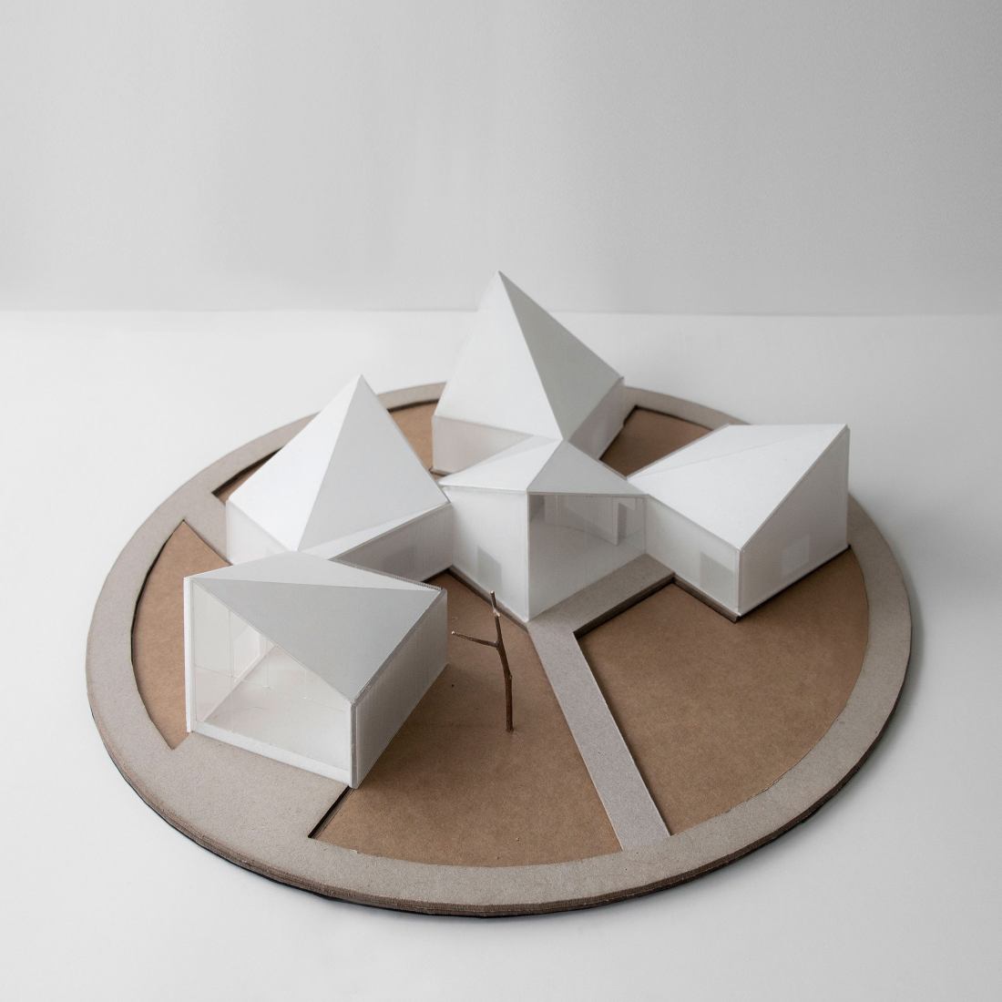 Model. The Library in Ice-Chrysanthemum Field by Atelier Xi.