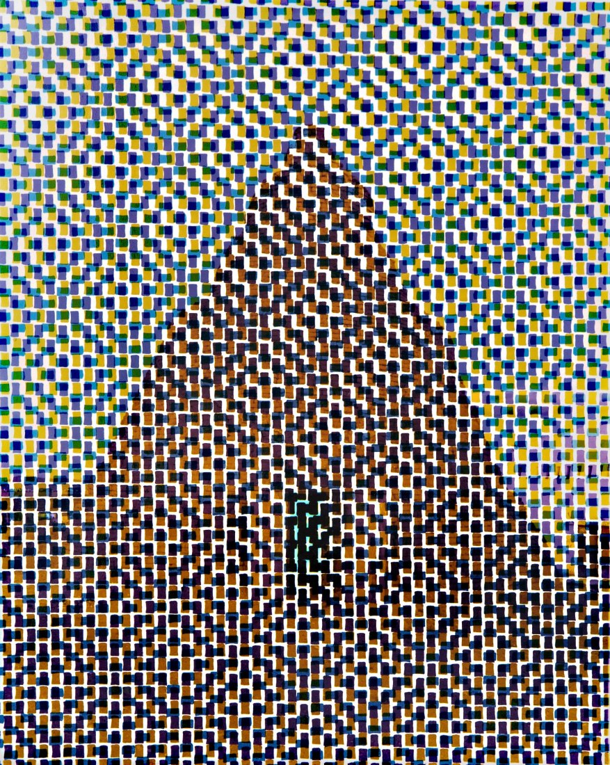 Livia Corona Benjamin (b. 1975), Infinite Rewrite XVIII, 2016. Analog photogram on chromogenic paper with aluminum mount on stacked acrylic base, 10 7/16 × 8 3/8 × 1 7/16 in. (26.5 × 21.3 × 3.6 cm). Collection of the artist. Image courtesy the artist