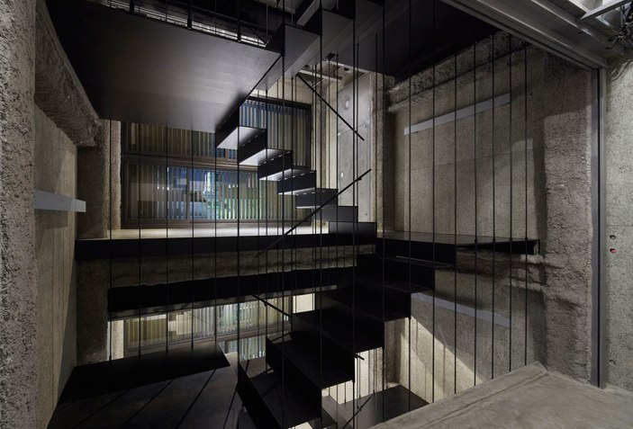 Staircase and façade. K8 in Kyoto by Florian Busch Architects | The ...