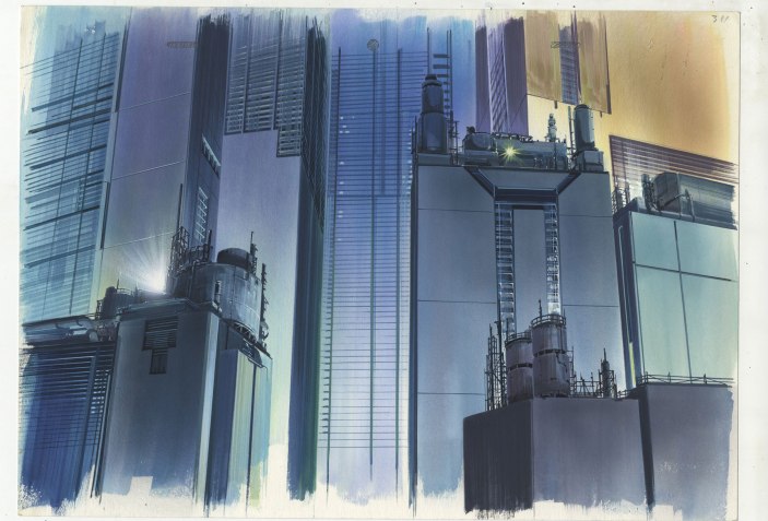 Anime Architecture Backgrounds Of Japan Including Ghost In The Shell The Strength Of Architecture From 1998,Human Sketch Simple