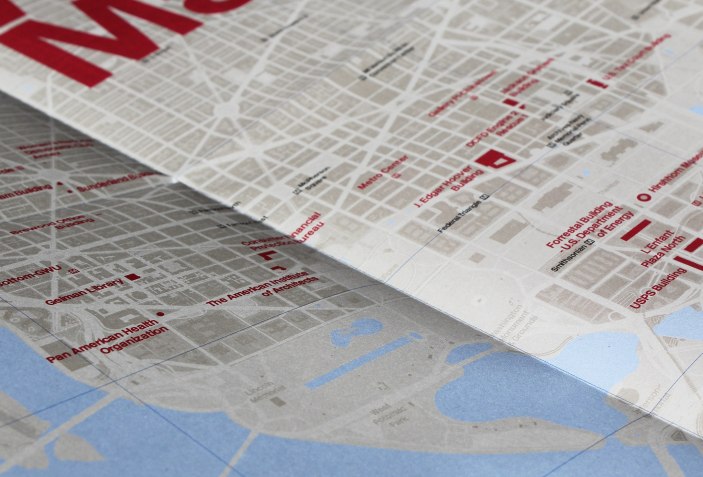 new brutalist washington map by blue crow media in