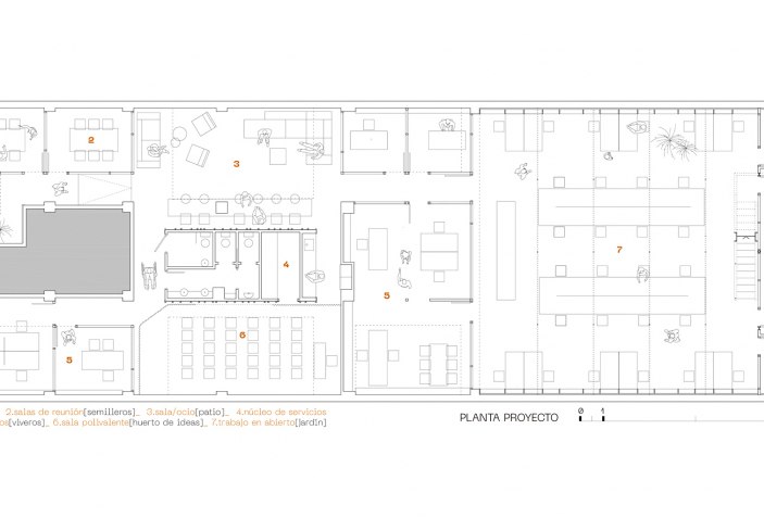 Plano de planta. Invernadero por F5 Proyectos y Arquitectura. Plano de planta. Invernadero por F5 Proyectos y Arquitectura.