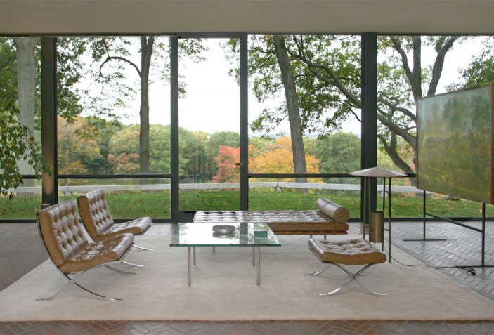Philip Johnson Glass House Interior