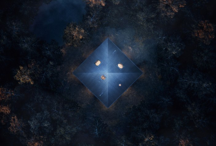 An interesting proposal about Nine Square Grid. House of Woodland by