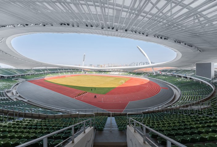 Centro Deportivo de Quzhou por MAD Architects. Fotografía por Aogvision. Cortesía de MAD Architects.