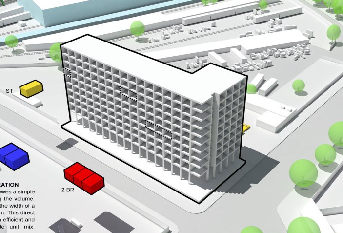 Estrategia modular para las viviendas de la Avenida 2222 