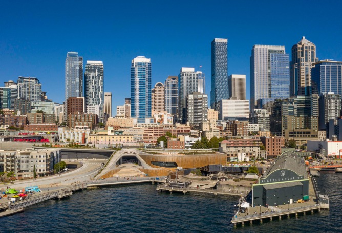 Pabellón Oceánico del Acuario de Seattle por LMN Architects. Fotografía por Lara Swimmer/Esto.