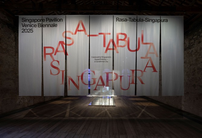 Installation view of the Singapore Pavilion at the 2025 Venice Architecture Biennale. Photograph by Giorgio Schirato Photography.