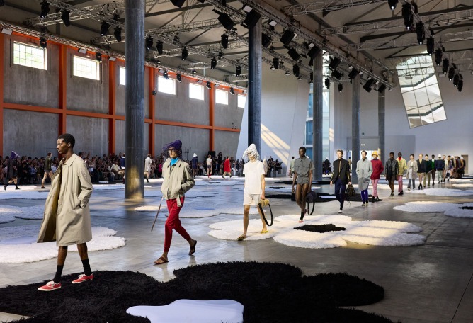 Prada’s show set at Milan Fashion Week S/S 2026. Photograph courtesy of Prada.