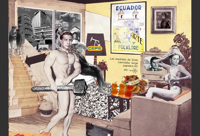 Collage por Néstor Llorca Vega. «Arquitecturas híbridas de culturas híbridas» por Néstor Llorca Vega.