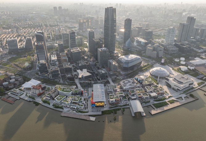 GATE M West Bund Dream Center por MVRDV. Fotografía por Tian Fangfang.
