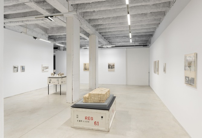 Christo and Jeanne-Claude. The architecture of the unbuilt. The installation. Photograph courtesy by the Christo and Jeanne-Claude Foundation / Prats Nogueras Blanchard, Barcelona/Madrid.