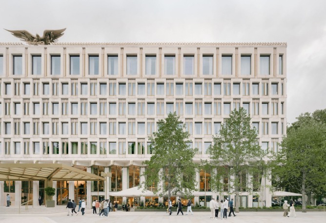 30 Grosvenor Square by David Chipperfield Architects. Photograph by Simon Menges.
