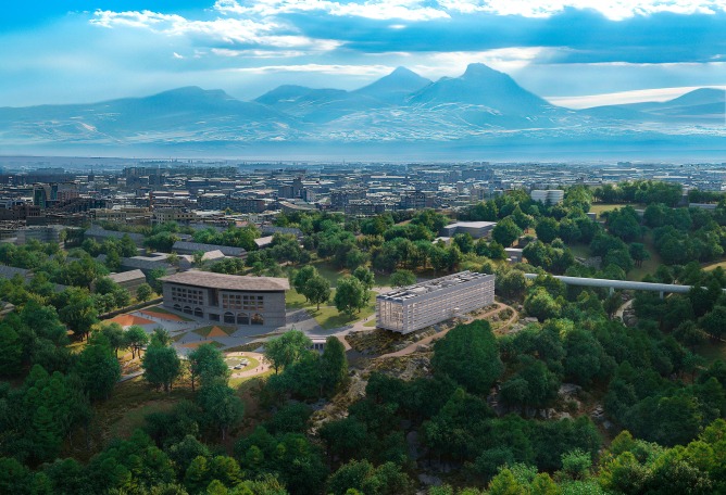 Rendering. "EU TUMO" Convergence Center by MVRDV.