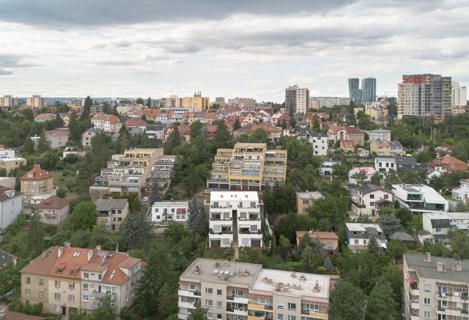"Krč Terraced Twins" by Martin Cenek Architecture. Photograph by Martin Cenek.