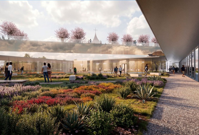 Visualización. Monasterio Ambrosiano de Milán por Stefano Boeri Architetti.
