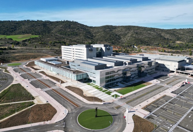 New University Hospital of Cuenca by Gádor de Carvajal, Juan Casariego, Fernando Cruz. Photograph by Luis Asín.