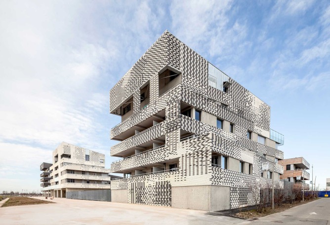 Edificios A, B y D. Viviendas en Toulouse por Mateo Arquitectura. Fotografía por Adrià Goula.