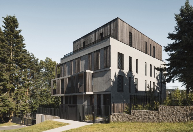 Mánesova Apartment Building by OK PLAN ARCHITECTS. Photograph by Petr Polák Studio.