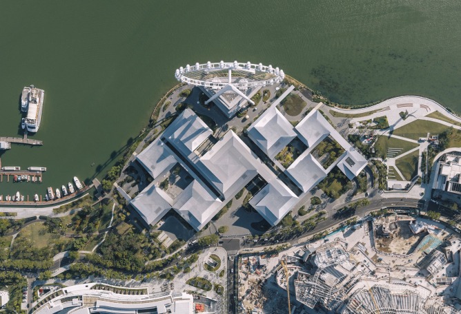 Suzhou Museum of Contemporary Art by BIG. Photograph by Ye Jianyuan.