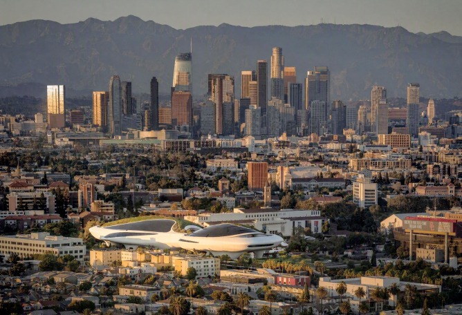 Lucas Museum of Narrative Art by MAD Architects. Photograph by Hufton+Crow. Courtesy of Lucas Museum of Narrative Art.
