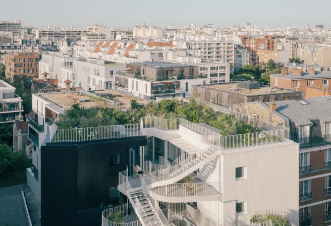 Residencia de estudiantes Lourmel por MARS Architectes. Fotografía por Charly Broyez.