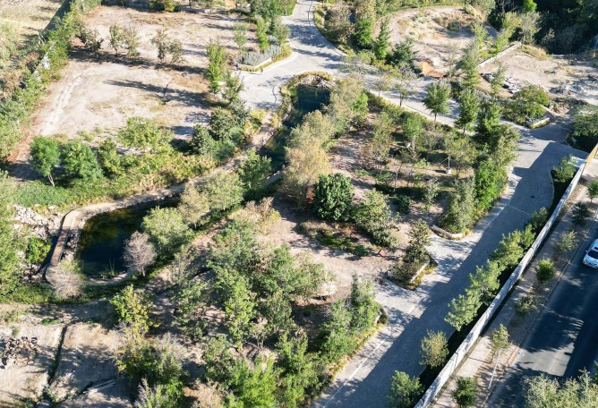 Masterplan Aerial view. Bosquet by Perimetral + AE Arquitectos. Photograph by Jesús López Cinco.