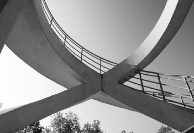 Pier Luigi Nervi Stadio Comunale Giovanni Berta, Firenze, 1930-32; 1950-51 Photo by Mario Carrieri, sponsored by Italcementi and Alitalia