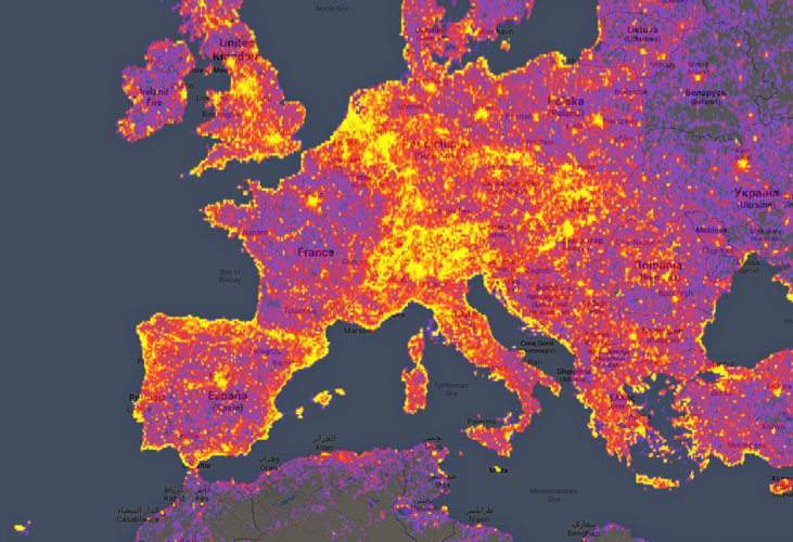 Europe. Sightsmap. Mapping the World's Most Photographed Locations.