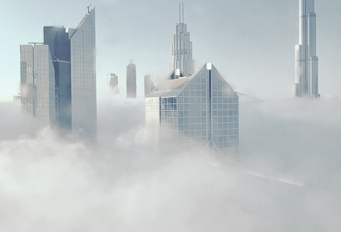 Nasra Al Sharji, Oman.  3rd Place – Architecture.  Burj Khalifa Dubai “I took this picture around 6:48 am from my hotel window as I was getting ready to head to work.”  Location: Shaikh Zayed Road Dubai. Shot on iPhone 6