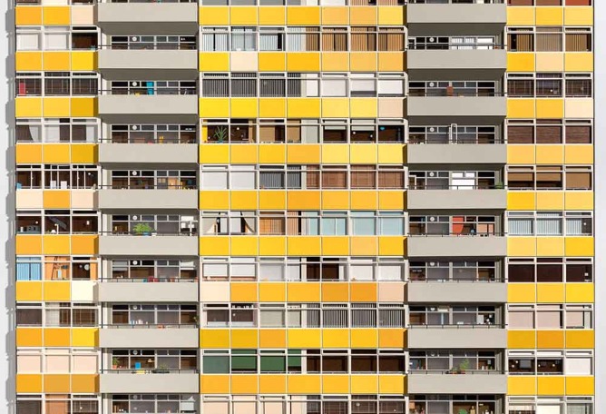 Great Arthur House, 2014. By Lucy Williams. Plexiglas, paper, cork, corrugated polystyrene, balsa wood, birch and walnut veneers, bronze colored card and acrylic paint on board. Image Courtesy of McKee Gallery.