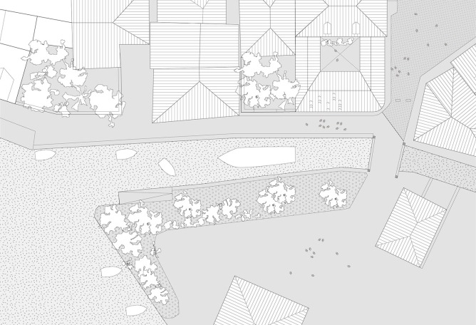 Site Plan. Rehabilitation of the Lonja de Limpias as a Center for Environmental and Social Education by AGi architets and CSD3 arquitectos