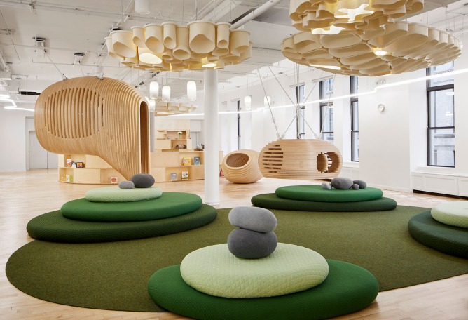 BIG reimagina la educación con una nueva escuela diseñada para Wegrow. Fotografía por Dave Burk
